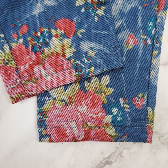 Steve Madden Comfy Loungewear Floral Stretch Leggings Jeggings Women's Large - Picture 4 of 10